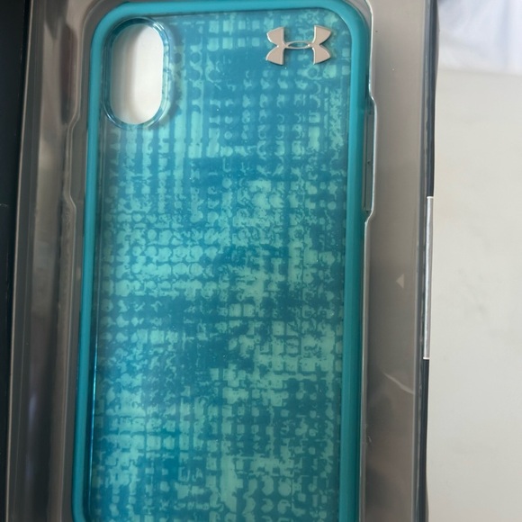 Under Armour UA Verge Hard Case for iPhone X & iPhone Xs Ink Spot Teal/Sky Blue - Picture 4 of 8
